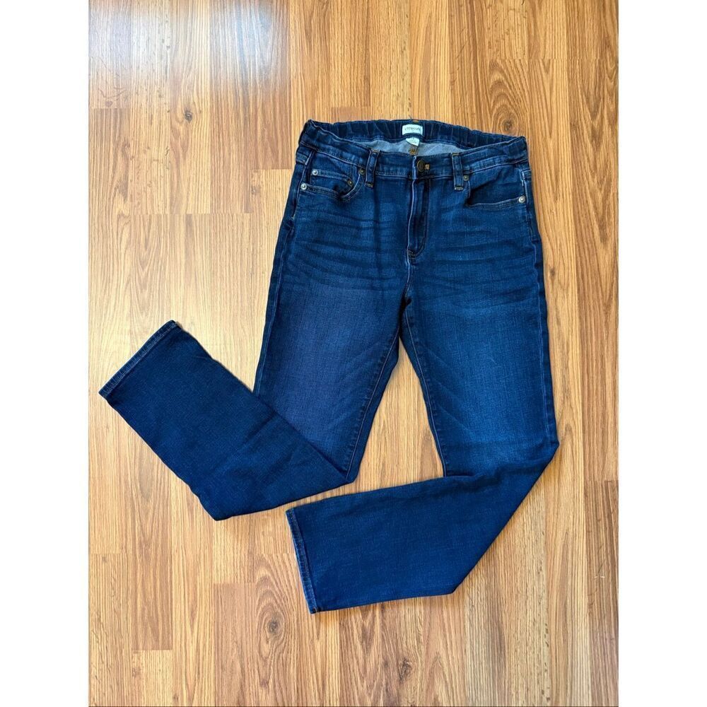 Crewcuts Kids Stretch Slim Fit Straight Leg Jeans Blue Denim Medium Wash Size 14